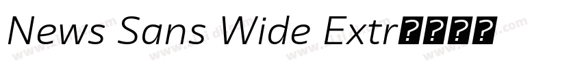 News Sans Wide Extr字体转换